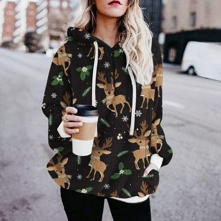 jsaierl Hooded Sweatshirts for Women Fleece Cartoon Printed Christmas 1/4 Zip Pullover Long Sleeve Fashion Tops for Women Loose Tunic Hoodies Sweatshirt for Date Night
jsaierl Hooded Sweatshirts for Women Fleece Cartoon Printed Christmas 1/4 Zip Pullover Long Sleeve Fashion Tops for Women Loose Tunic Hoodies Sweatshirt for Date Night