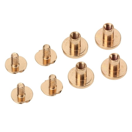 Book Binding Screw Bookbinding Flat Head Stud Screw Uniform Coating 120 Sets For DIY Gold
Book Binding Screw Bookbinding Flat Head Stud Screw Uniform Coating 120 Sets For DIY Gold
