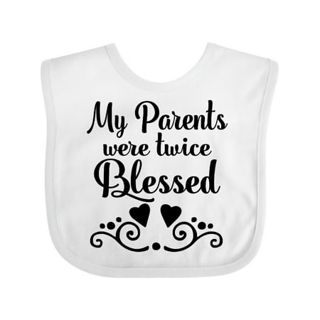 Inktastic Twins Twice Blessed Gift Baby Boy or Baby Girl Bib