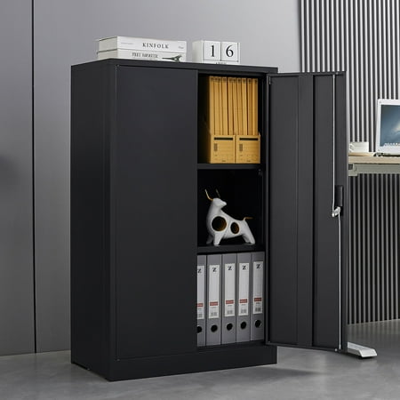 Metal Storage Cabinet with Locking Doors and Adjustable Shelf Folding Filing Storage Cabinet Storage Locker Cabinet Wall Cabinet for Home Office School Garage Black
Metal Storage Cabinet with Locking Doors and Adjustable Shelf Folding Filing Storage Cabinet Storage Locker Cabinet Wall Cabinet for Home Office School Garage Black