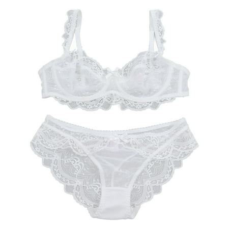 Women Women s Lace Panties Ultra Thin Hollow Out Charming Attractive Breathable Underwear Set White 75D
Women Women s Lace Panties Ultra Thin Hollow Out Charming Attractive Breathable Underwear Set White 75D