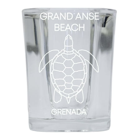 Grand Anse Beach Grenada Souvenir 2 Ounce Square Shot Glass laser etched Turtle Design
Grand Anse Beach Grenada Souvenir 2 Ounce Square Shot Glass laser etched Turtle Design