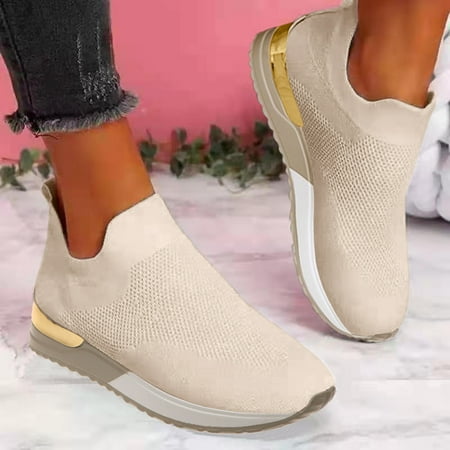 Vedolay Platform Sneakers Shoes for Ladies Sandals Flats for Ladies Slip-on Loafer Beige 8
Vedolay Platform Sneakers Shoes for Ladies Sandals Flats for Ladies Slip-on Loafer Beige 8