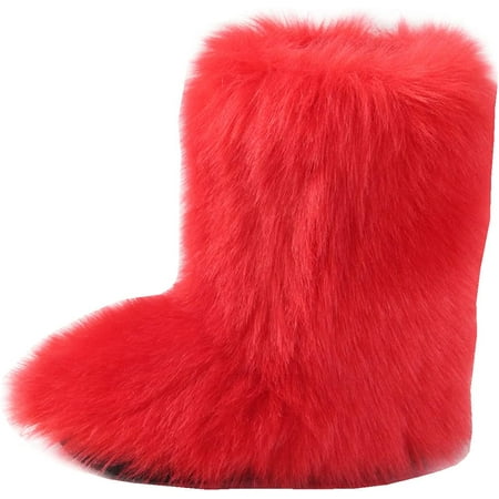 Women s Faux fur Boot Furry Fluffy Short Snow Boot Mid-Calf Boots Warm Comfortable Outdoor Flat Shoes
Women s Faux fur Boot Furry Fluffy Short Snow Boot Mid-Calf Boots Warm Comfortable Outdoor Flat Shoes