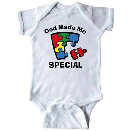 Inktastic Autism God Made Me Special Gift Baby Boy or Baby Girl Bodysuit