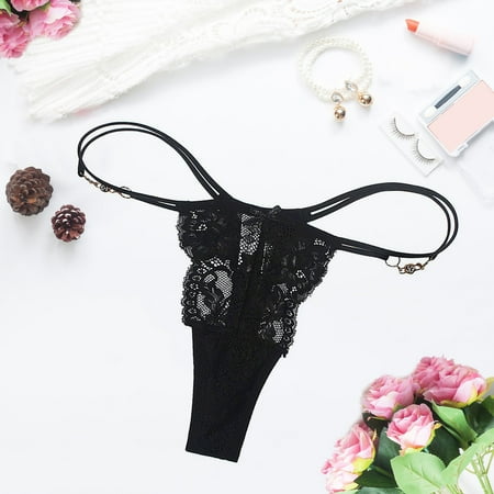 kpoplk Panties For Women Women s Thongs Low Waist See Through Panties Cotton Seamless Lace Thongs for Women(Black)
kpoplk Panties For Women Women s Thongs Low Waist See Through Panties Cotton Seamless Lace Thongs for Women(Black)
