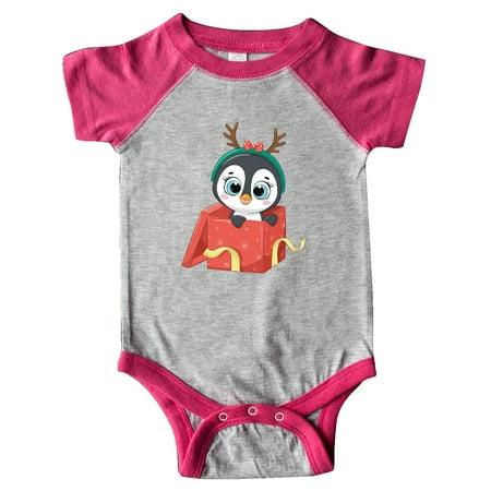 Inktastic Christmas Penguin Gift Baby Boy or Baby Girl Bodysuit
