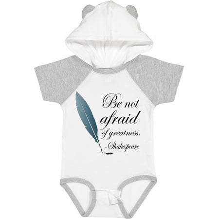 Inktastic Shakespeare Be Not Afraid of Greatness Gift Baby Girl Bodysuit