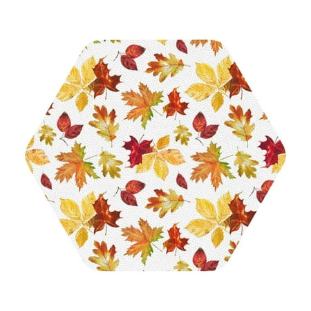 Pofeuu Autumn Leaves 1 Print Leather Coasters Set of 6 Round Cups Mugs Mat Pad for Home Kitchen Heat Resistant Drink Coasters Hexagon
Pofeuu Autumn Leaves 1 Print Leather Coasters Set of 6 Round Cups Mugs Mat Pad for Home Kitchen Heat Resistant Drink Coasters Hexagon