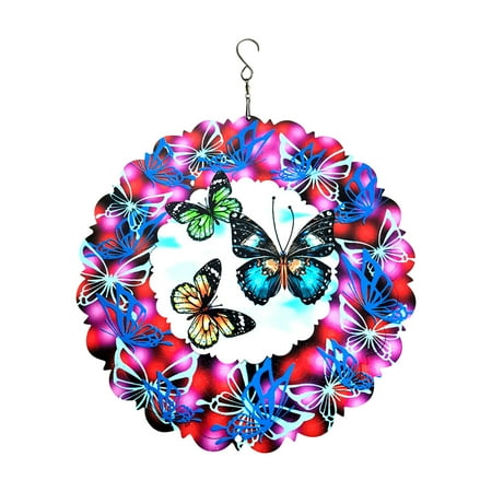 Iron Garden Crafts Decorative Home Pendant Butterfly Wind To Drive Birds 
Iron Garden Crafts Decorative Home Pendant Butterfly Wind To Drive Birds