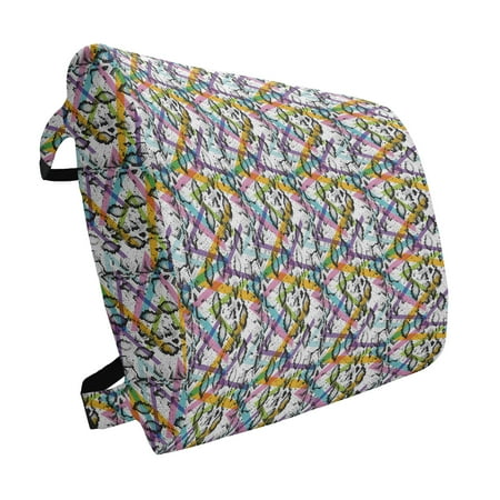 Animal Print Lumbar Pillow Abstract Snake Skin Pattern with Colorful Geometrical Lines Modern Hipster Soft Back Cushion for Office Chairs with Adjustable Straps 14 x 13 Multicolor by Ambesonne
Animal Print Lumbar Pillow Abstract Snake Skin Pattern with Colorful Geometrical Lines Modern Hipster Soft Back Cushion for Office Chairs with Adjustable Straps 14 x 13 Multicolor by Ambesonne