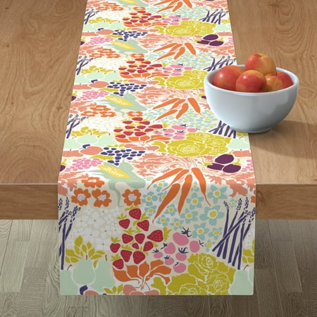 Cotton Sateen Table Runner 108 - Farm Summer Vegetables Food Veggies Fruit Flowers Spring Print Custom Table Linens by Spoonflower
Cotton Sateen Table Runner 108 - Farm Summer Vegetables Food Veggies Fruit Flowers Spring Print Custom Table Linens by Spoonflower