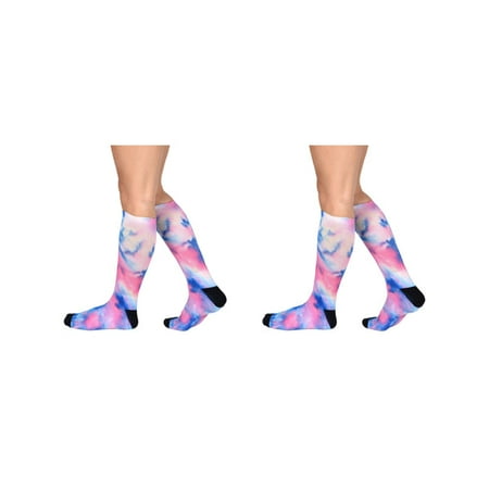Sierra Socks Purple Haze Pattern Unisex Socks - L-Women Shoe Size (12-14) / Buy 2 pr.