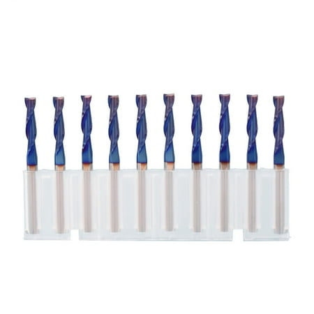 3.175 Dual Edge Blue Flat Botton Helical Milling Cutter Blade Cutter