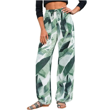 Dadaria Wide Leg Boho Pants for Women Cotton Printed Straight leg Pants Elastic Waist Sports Wide Leg Pants Green M Female
Dadaria Wide Leg Boho Pants for Women Cotton Printed Straight leg Pants Elastic Waist Sports Wide Leg Pants Green M Female
