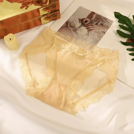 Miayilima Panties For Women Lace Hollowed Out Mesh Panties Mid Waist Cotton Bottom Crotch Girl Briefs Size M
Miayilima Panties For Women Lace Hollowed Out Mesh Panties Mid Waist Cotton Bottom Crotch Girl Briefs Size M