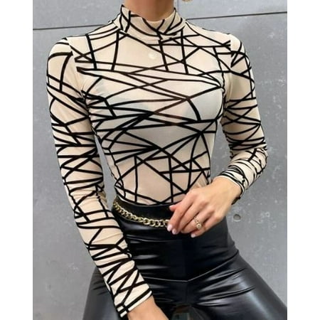 Geo Print Mesh Top w/o Bra 
Geo Print Mesh Top w/o Bra