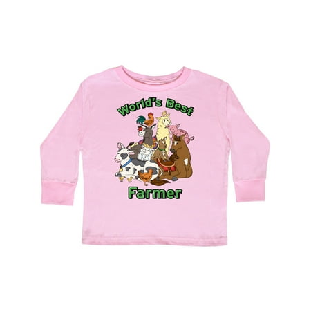 Inktastic World s Best Farmer with Happy Farm Animals Gift Toddler Boy or Toddler Girl Long Sleeve T-Shirt
Inktastic World s Best Farmer with Happy Farm Animals Gift Toddler Boy or Toddler Girl Long Sleeve T-Shirt