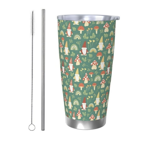 Lukts Mushrooms Gnome for 20OZ Car Cup Stainless Steel Direct Drinking Straw Thermos Cup Suitable for Office Travel and Car-Straw Two-piece Set
Lukts Mushrooms Gnome for 20OZ Car Cup Stainless Steel Direct Drinking Straw Thermos Cup Suitable for Office Travel and Car-Straw Two-piece Set