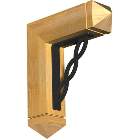 4 W x 15 1/2 D x 18 H Loera Arts & Crafts Ironcrest Rough Sawn Bracket Western Red Cedar (1 1/2 W x 7 1/2 D x 10 H Iron Bracket)
4 W x 15 1/2 D x 18 H Loera Arts & Crafts Ironcrest Rough Sawn Bracket Western Red Cedar (1 1/2 W x 7 1/2 D x 10 H Iron Bracket)