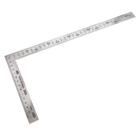 Stainless Steel 150 x 300mm Angle Metric Try Square Ruler