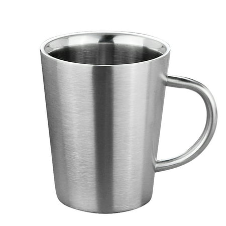 304 Stainless Steel Coffee Mugs Double-walled Insulated Coffee Cups Large Capacity Tea Cups(Silver)
304 Stainless Steel Coffee Mugs Double-walled Insulated Coffee Cups Large Capacity Tea Cups(Silver)