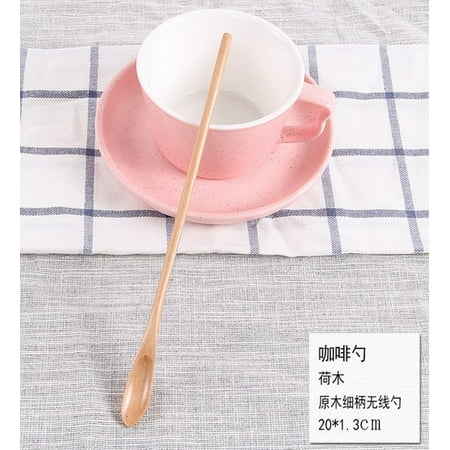 1pcs Long Handle Coffee Spoon Natural Creative Solid Wood Tableware Stir Stick Milk Tea Milk Honey Wooden Spoon Kitchen Tools
1pcs Long Handle Coffee Spoon Natural Creative Solid Wood Tableware Stir Stick Milk Tea Milk Honey Wooden Spoon Kitchen Tools