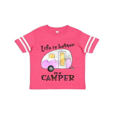 Inktastic Life is Better in a Camper Pink and Yellow Gift Toddler Boy or Toddler Girl T-Shirt
Inktastic Life is Better in a Camper Pink and Yellow Gift Toddler Boy or Toddler Girl T-Shirt