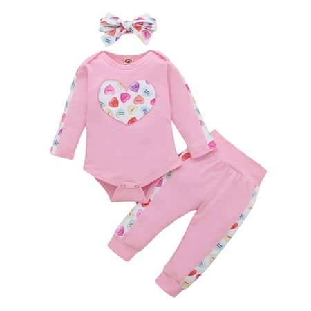 Fesfesfes Infant Baby Jumpsuit Girls Valentine s Day Hearts Print Romper Bodysuit+Pants Outfits Clothes Sale
Fesfesfes Infant Baby Jumpsuit Girls Valentine s Day Hearts Print Romper Bodysuit+Pants Outfits Clothes Sale