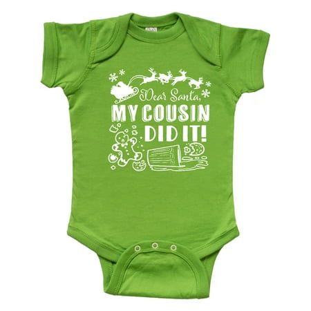 Inktastic Dear Santa My Cousin Did It Funny Christmas Gift Baby Boy or Baby Girl Bodysuit
Inktastic Dear Santa My Cousin Did It Funny Christmas Gift Baby Boy or Baby Girl Bodysuit