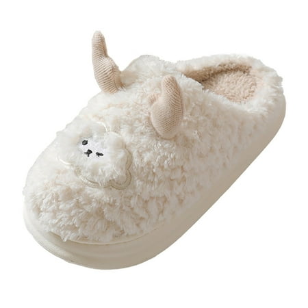 Slippers for Women Women Slippers Autumn And Winter Fashion Cartoon Cute Lamb Comfortable Flat Bottom Non Slip Warm Womens Slippers Cotton White 41
Slippers for Women Women Slippers Autumn And Winter Fashion Cartoon Cute Lamb Comfortable Flat Bottom Non Slip Warm Womens Slippers Cotton White 41