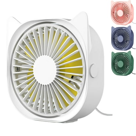 USB Desk Fan Mini Desk Fan Portable Silent 3-speed Adjustable 360° Rotation Cute Fans(White)
USB Desk Fan Mini Desk Fan Portable Silent 3-speed Adjustable 360° Rotation Cute Fans(White)