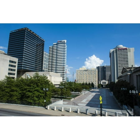 Business District of Nashville, Tennessee, United States of America, North America Print Wall Art By Michael Runkel