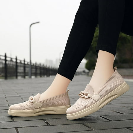 Josdec Womens Shoes Clearance Mesh Flying Woven Mother Shoes A Slip-on Comfortable Flat Shoes
Josdec Womens Shoes Clearance Mesh Flying Woven Mother Shoes A Slip-on Comfortable Flat Shoes