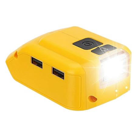 Battery Adapter for 20V Battery USB Phone Charger LED Work Light with Dual USB Charger and 12V DC Port
Battery Adapter for 20V Battery USB Phone Charger LED Work Light with Dual USB Charger and 12V DC Port