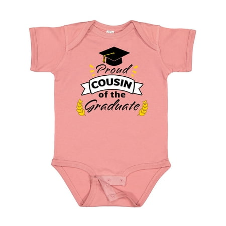 Inktastic Proud Cousin of the Graduate-Family Graduation Gift Baby Boy or Baby Girl Bodysuit
Inktastic Proud Cousin of the Graduate-Family Graduation Gift Baby Boy or Baby Girl Bodysuit