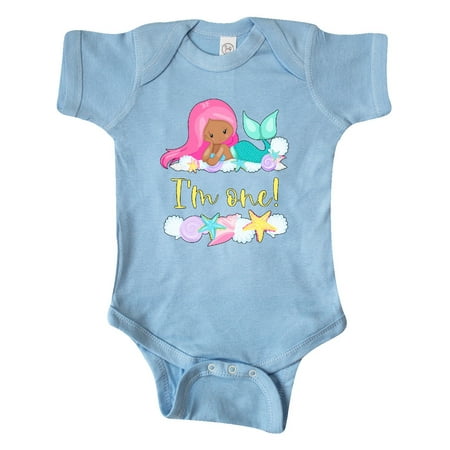 Inktastic I m 1 Mermaid with Pink Hair and Shells Gift Baby Boy or Baby Girl Bodysuit
Inktastic I m 1 Mermaid with Pink Hair and Shells Gift Baby Boy or Baby Girl Bodysuit