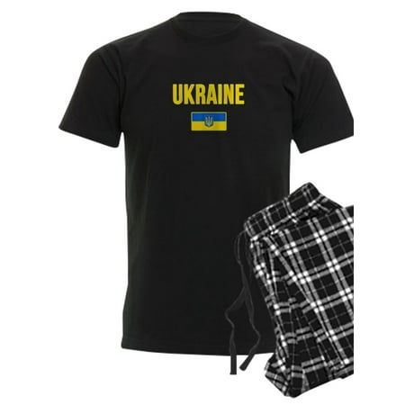 CafePress - Ukraine Ukrainian Flag Souvenir Love Gift Pajamas - Men s Dark Pajamas