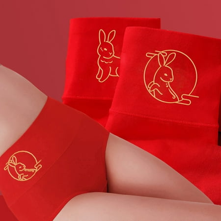 Jiaroswwei Women Underpants Red Pure Cotton High Waist Blessing Print Breathable Anti-septic Soft Chinese New Year Lady New Year Briefs Women Clothing
Jiaroswwei Women Underpants Red Pure Cotton High Waist Blessing Print Breathable Anti-septic Soft Chinese New Year Lady New Year Briefs Women Clothing