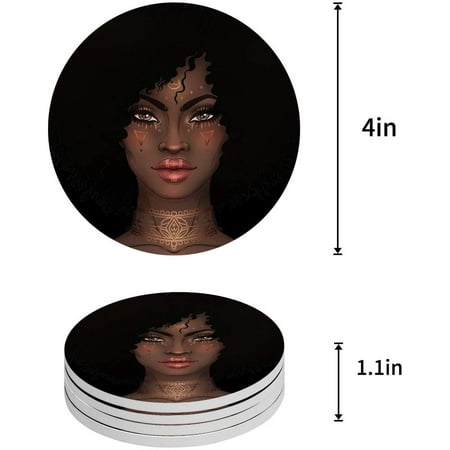 KXMDXA Woman Set of 4 Round Coaster for Drinks Absorbent Ceramic Stone Coasters Cup Mat with Cork Base for Home Kitchen Room Coffee Table Bar Decor
KXMDXA Woman Set of 4 Round Coaster for Drinks Absorbent Ceramic Stone Coasters Cup Mat with Cork Base for Home Kitchen Room Coffee Table Bar Decor