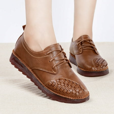 Women‘s Lace Up Flats Comfortable Anti-slip Soft-sole Shoes Lightweight Round Toe Shoes
Women‘s Lace Up Flats Comfortable Anti-slip Soft-sole Shoes Lightweight Round Toe Shoes