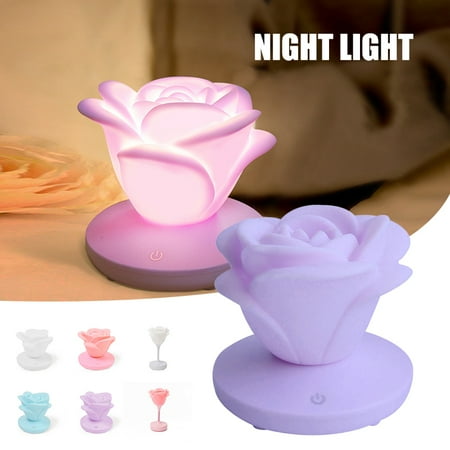 Rose Shape Night Light Romantic LED Table Lamp Silicone Light for Wedding Home Party Decor New
Rose Shape Night Light Romantic LED Table Lamp Silicone Light for Wedding Home Party Decor New