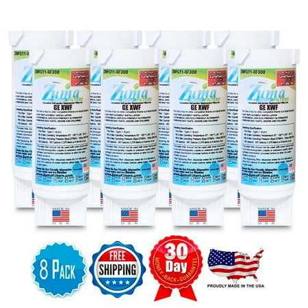 Zuma Filters™ Brand Refrigerator Water and Ice Filter compatible with GE® GDE21E (8 Pack) ZWFG11-RF300
Zuma Filters™ Brand Refrigerator Water and Ice Filter compatible with GE® GDE21E (8 Pack) ZWFG11-RF300
