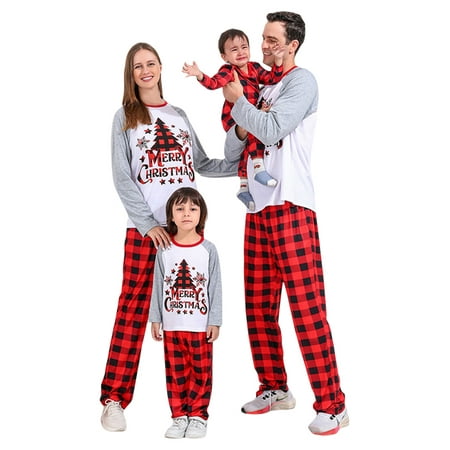 AMILIEe Christmas Family Matching Pajamas Print Pjs Plaid Long Sleeve Tops and Pants Soft Cozy Holiday Sleepwear
AMILIEe Christmas Family Matching Pajamas Print Pjs Plaid Long Sleeve Tops and Pants Soft Cozy Holiday Sleepwear