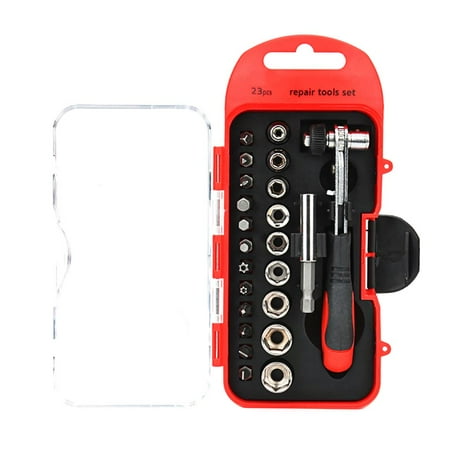 23PCS Repairing Tool Set Rotatable Handle Rod Screw Drivers Set Alloy Sockets Set
23PCS Repairing Tool Set Rotatable Handle Rod Screw Drivers Set Alloy Sockets Set