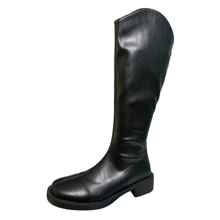 CBGELRT Boots for Women Knee High Solid Simple Leather Riding Boots Square Toe Heel Pull on Long Western Boots Womens Shoes 39
CBGELRT Boots for Women Knee High Solid Simple Leather Riding Boots Square Toe Heel Pull on Long Western Boots Womens Shoes 39