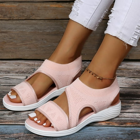BRISEZZS Womens Flat Sandals- Casual Solid Beach Sandals Open Toe Summer Sandals #328 Pink
BRISEZZS Womens Flat Sandals- Casual Solid Beach Sandals Open Toe Summer Sandals #328 Pink