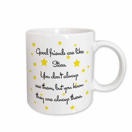 3dRose Good friends are like stars. Ceramic Mug 15-ounce
