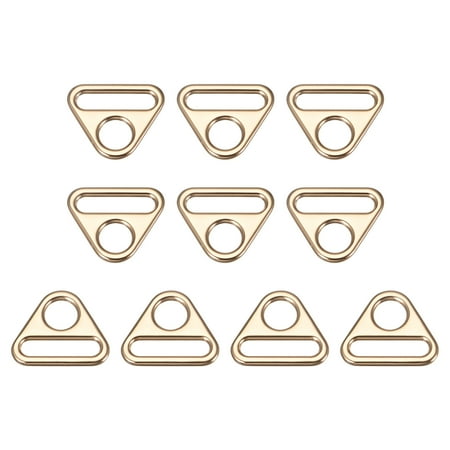 Uxcell 0.98 25mm Adjuster Triangle with Bar Swivel Clip D Dee Ring Buckle 10Pack Gold
Uxcell 0.98 25mm Adjuster Triangle with Bar Swivel Clip D Dee Ring Buckle 10Pack Gold