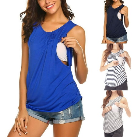 Tejiojio Maternity/Labor/Nursing Clothing Clearance Fashion O-Neck Solid Sleeveless Breast-Feeding Pregnant Woman Maternity Blouse
Tejiojio Maternity/Labor/Nursing Clothing Clearance Fashion O-Neck Solid Sleeveless Breast-Feeding Pregnant Woman Maternity Blouse